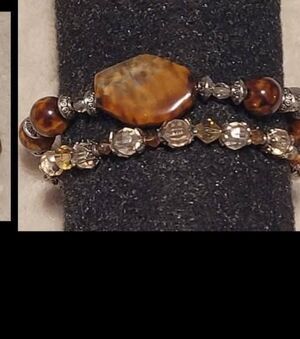 Tigers eye, bracelet set